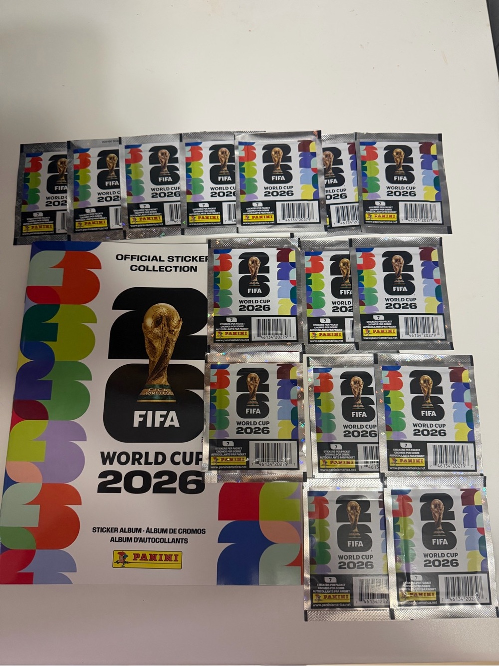Panini World Cup 2026 FIFA Sticker Album & 25 Packs 175 Stickers